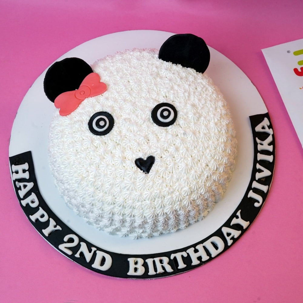 Cute Panda Face Cake