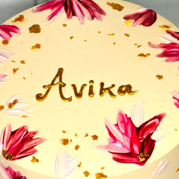 Floral Paint Cake