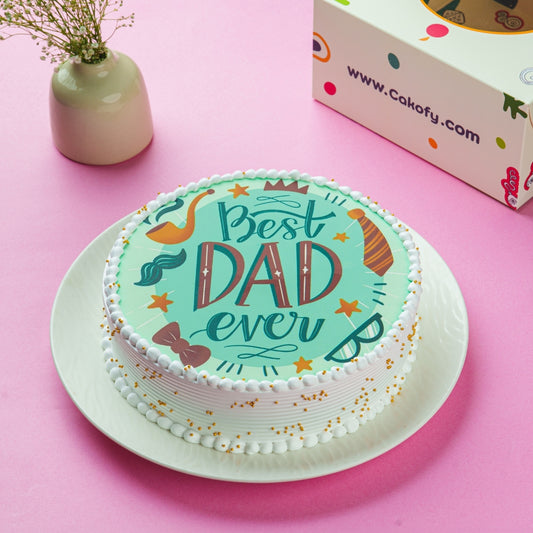 Best Dad Ever Poster Cake