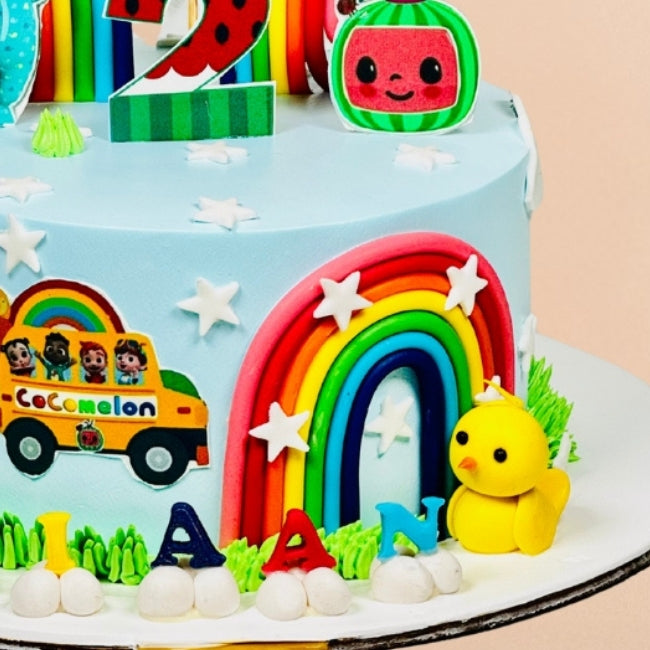 Cocomelon Rainbow Cake
