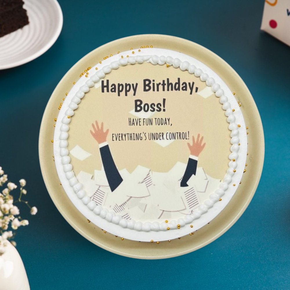 Happy Birthday Boss Cake