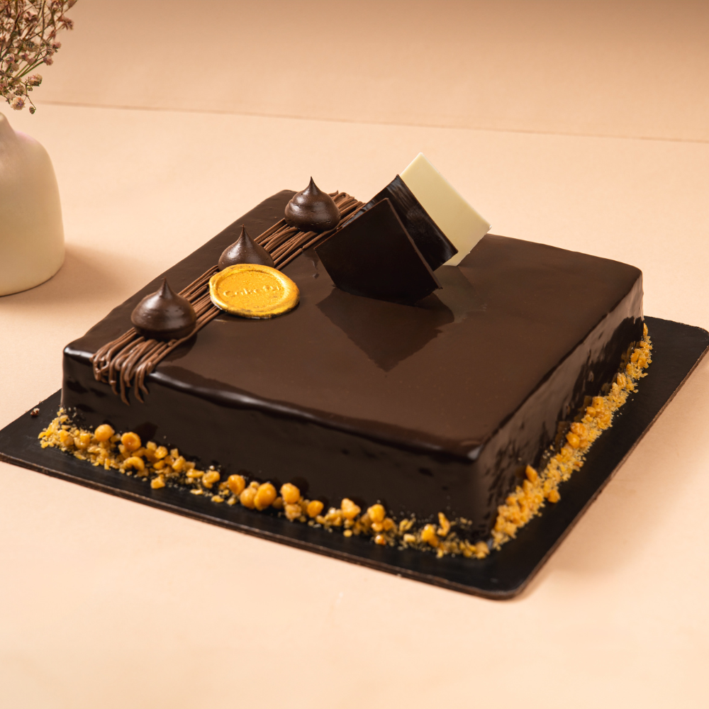 A decadent Square Truffle Cake Gurgaon & Delhi NCR | Cakofy