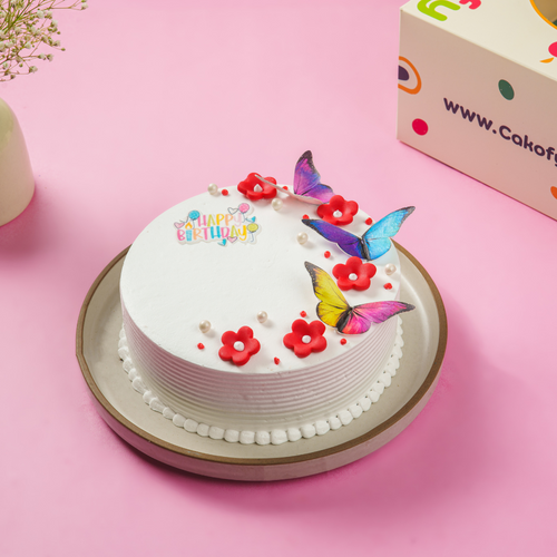A floral Birthday Special Flower Cake Gurgaon & Delhi NCR | Cakofy