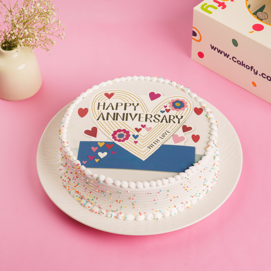 A romantic Anniversary Cake Gurgaon & Delhi NCR | Cakofy