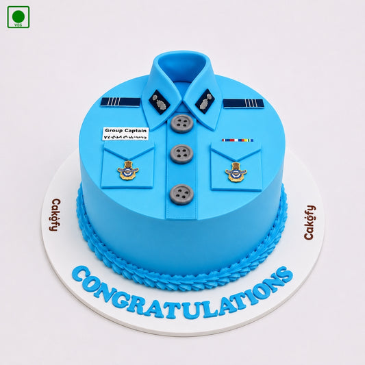 Air Force Uniform Theme Cake - Gurgaon, Delhi & Noida