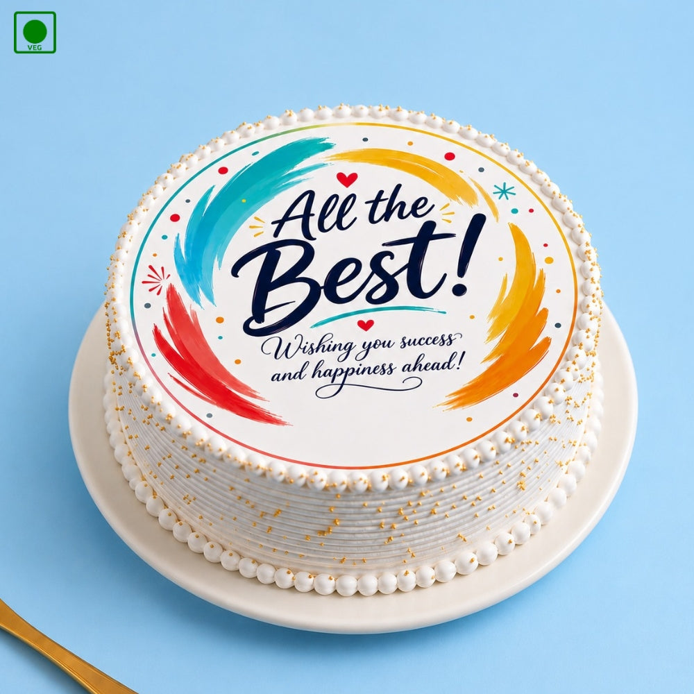 All the Best Photo Cake - Gurgaon, Delhi & Noida