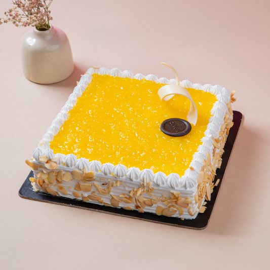 An exotic Pineapple Square Cake Gurgaon & Delhi NCR | Cakofy