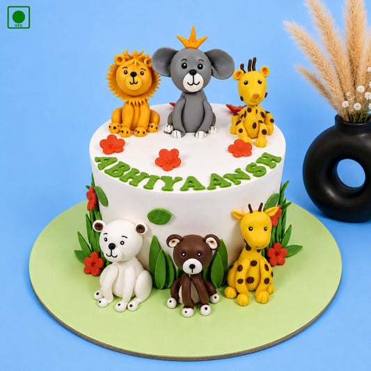 Animals Designer Kids Cake - Gurgaon & Delhi NCR | Cakofy
