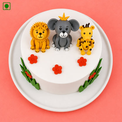 Animals Designer Kids Cake - Gurgaon, Delhi & Noida