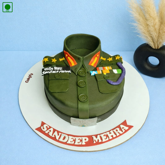 Army Uniform Theme Cake - Gurgaon & Delhi NCR | Cakofy