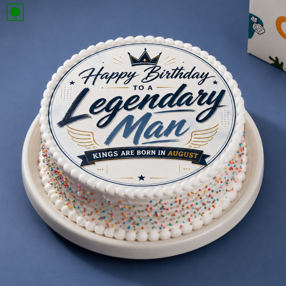 August Man Born Birthday Cake - Gurgaon, Delhi & Noida