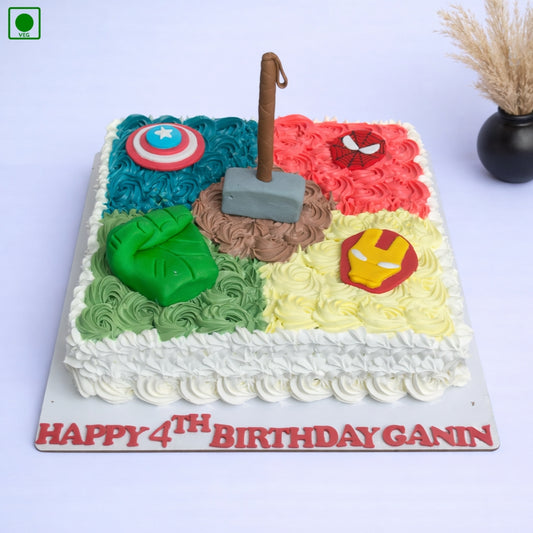Avengers Superhero Theme Cake – Gurgaon & Delhi NCR | Cakofy