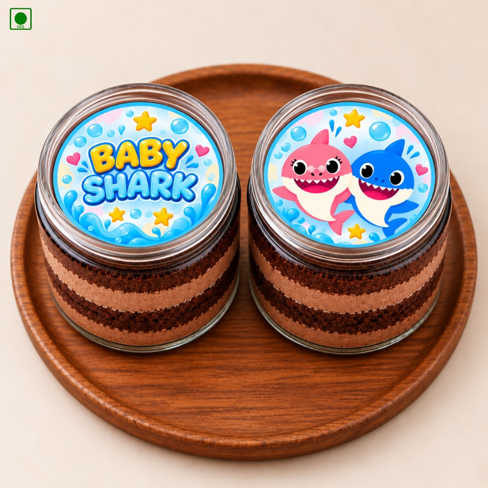 Baby Shark Chocolate Jar Cake - Gurgaon, Delhi & Noida