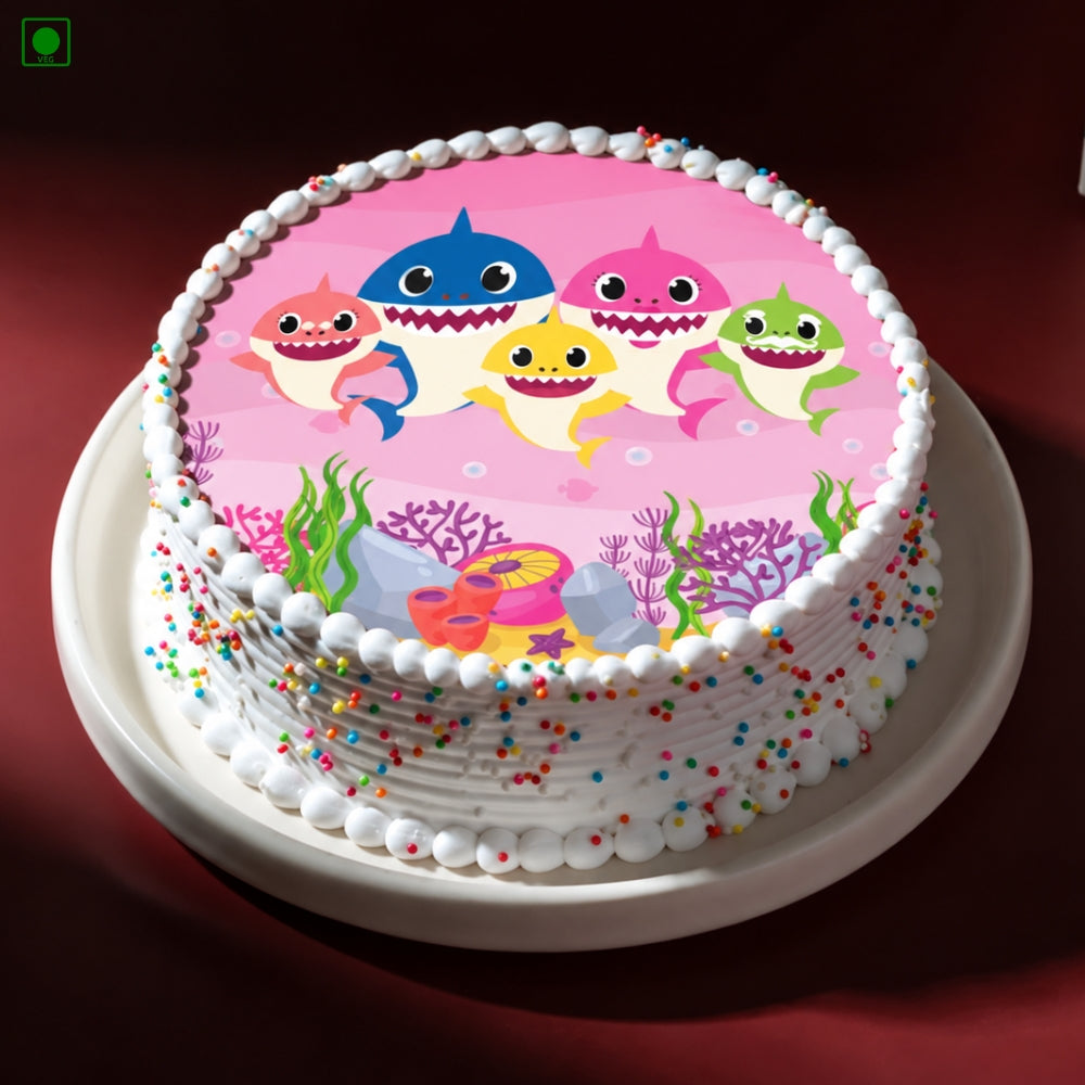 Baby Shark Family Cake - Gurgaon, Delhi & Noida