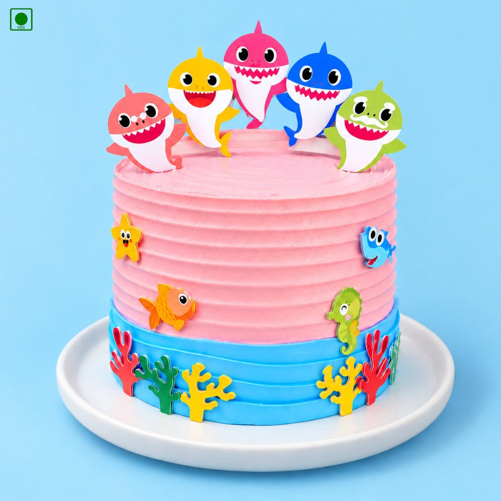 Baby Shark Ocean Birthday Cake - Gurgaon, Delhi & Noida