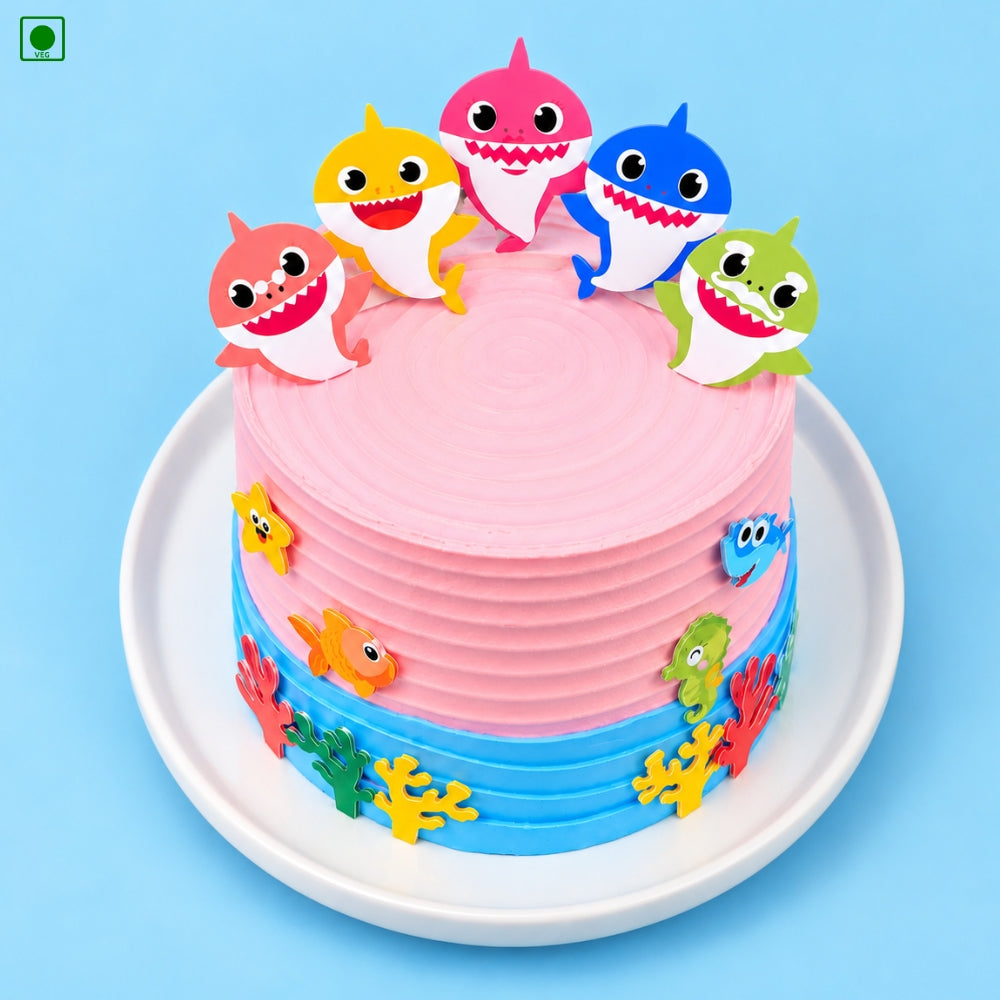 Baby Shark Ocean Birthday Cake - Gurgaon, Delhi & Noida