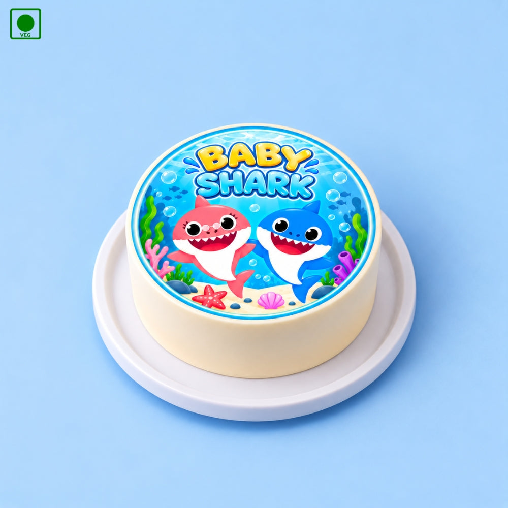 Baby Shark Poster Bento Cake  – Gurgaon, Delhi & Noida