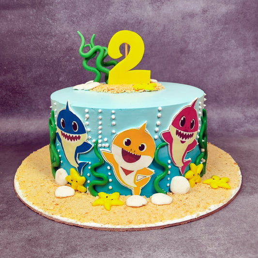 Baby Shark Theme Birthday Cake - Gurgaon & Delhi NCR | Cakofy