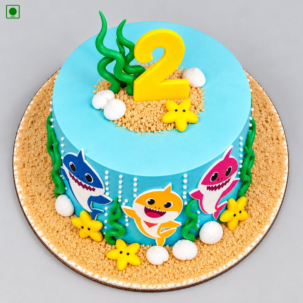 Baby Shark Theme Cake - Gurgaon, Delhi & Noida