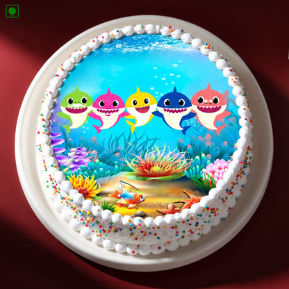Baby Shark Underwater Poster Cake - Gurgaon, Delhi & Noida