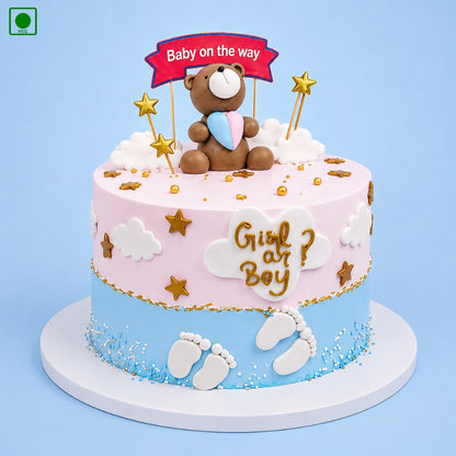 Baby Shower Teddy Cake - Gurgaon, Delhi & Noida