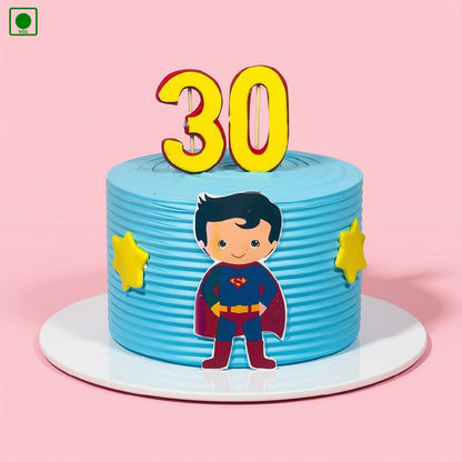 Baby Superman Theme Cake - Gurgaon, Delhi & Noida