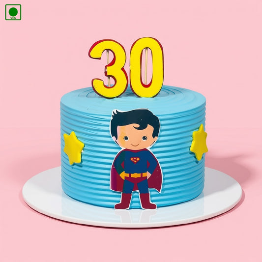 Baby Superman Theme Cake - Gurgaon, Delhi & Noida