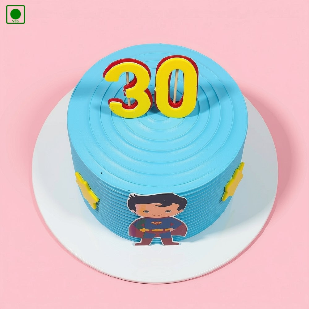 Baby Superman Theme Cake - Gurgaon, Delhi & Noida