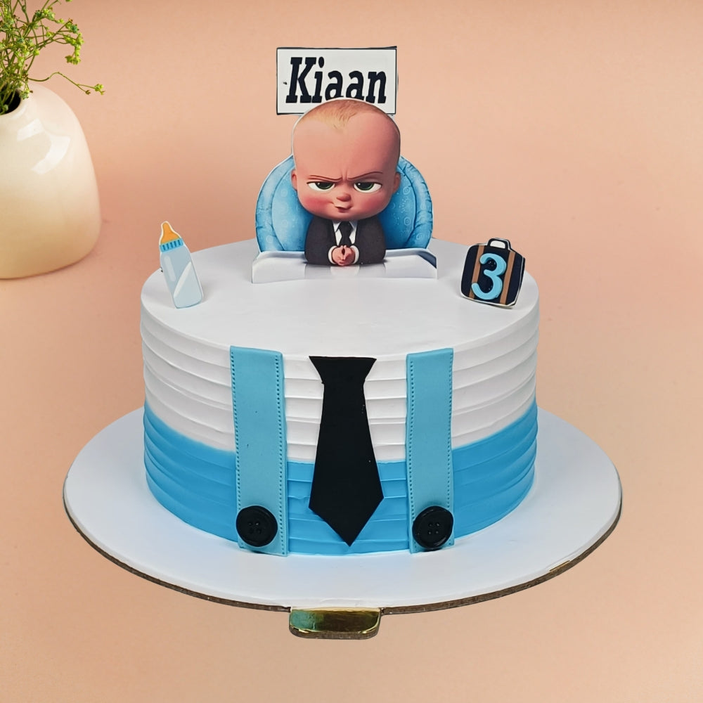 Baby Boss Tie Design Cake – Gurgaon & Delhi NCR | Cakofy