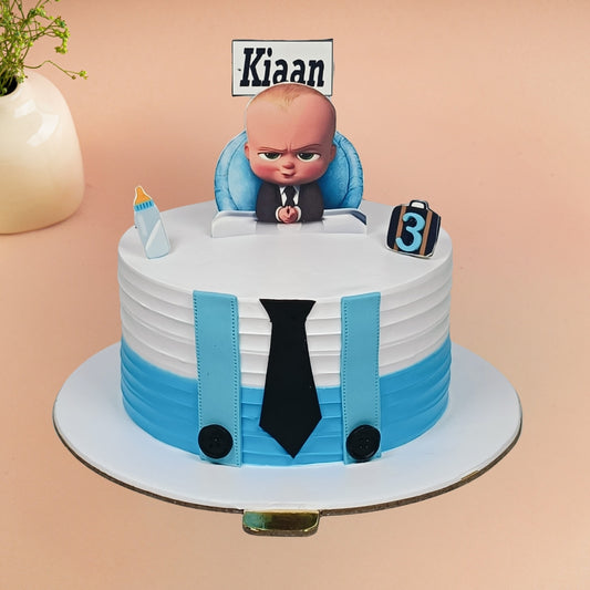Baby Boss Tie Design Cake – Gurgaon & Delhi NCR | Cakofy