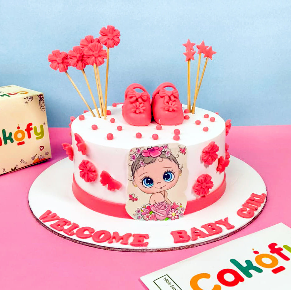 Baby Girl Special Cake - Gurgaon & Delhi NCR | Cakofy