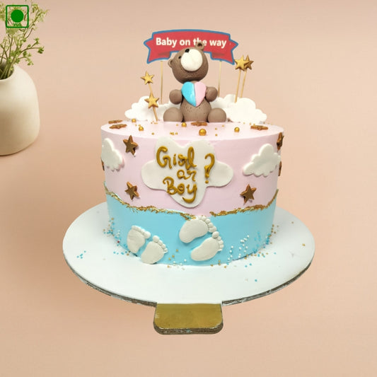 Baby Shower Teddy Cake - Gurgaon & Delhi NCR | Cakofy