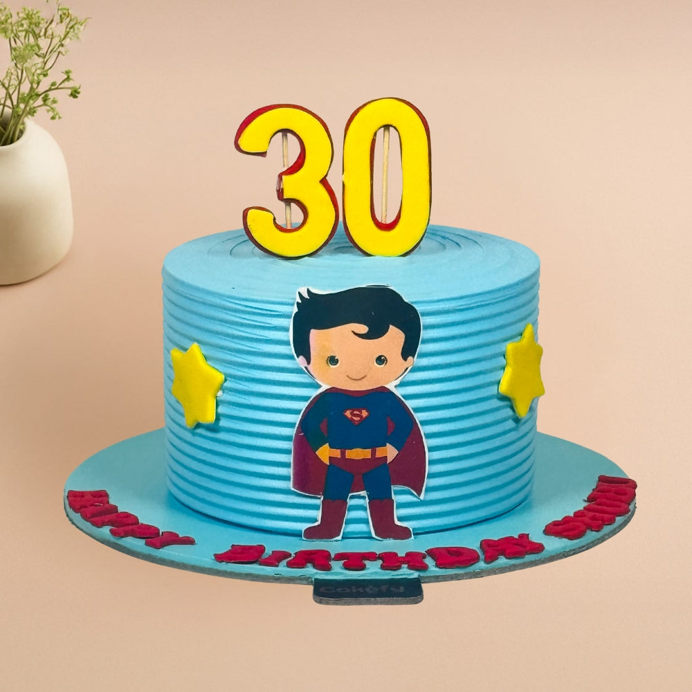 Baby Superman Theme Cake