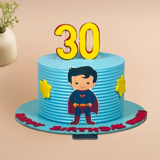 Baby Superman Theme Cake