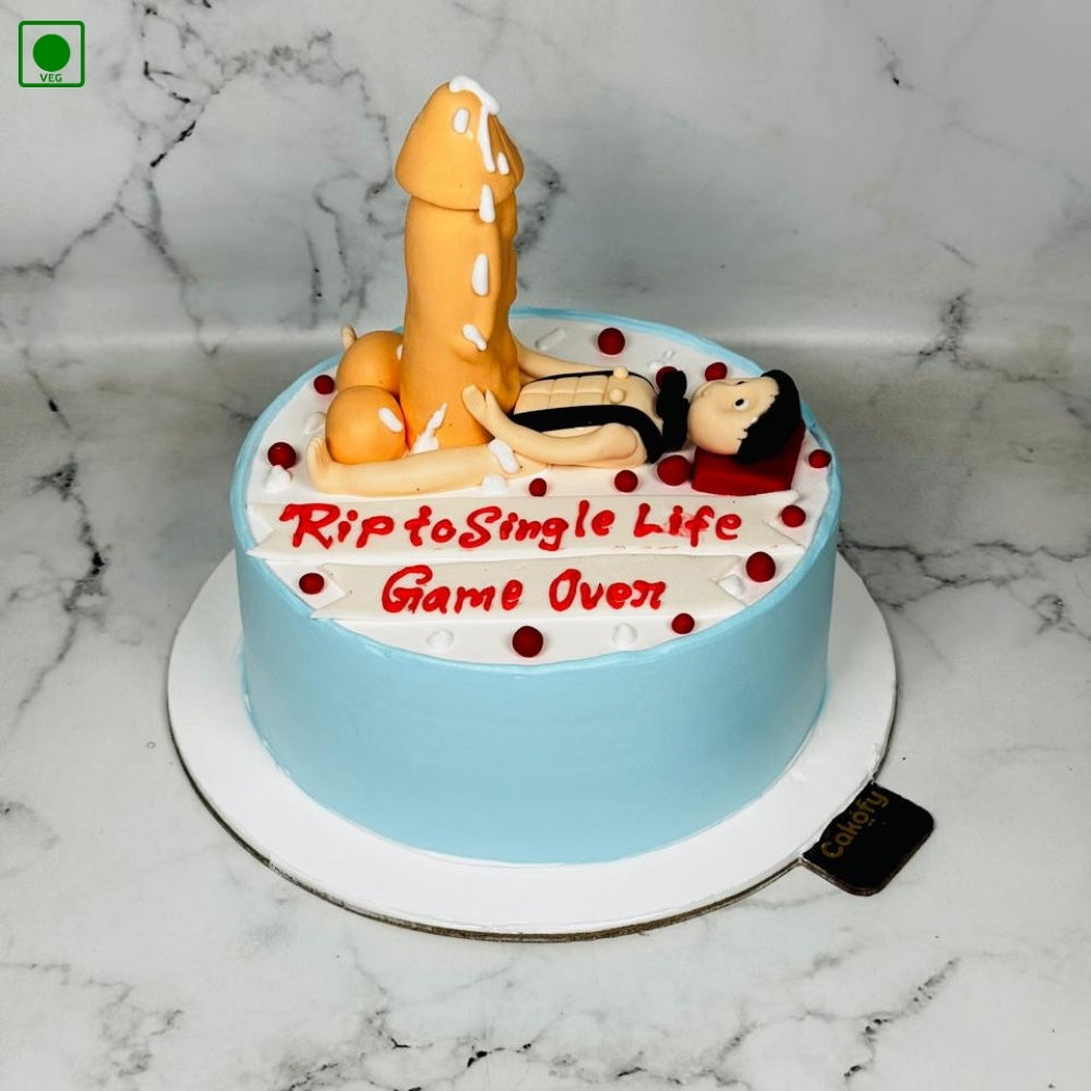 Bachelorhood Ends Party Theme Cake – Gurgaon & Delhi NCR | Cakofy