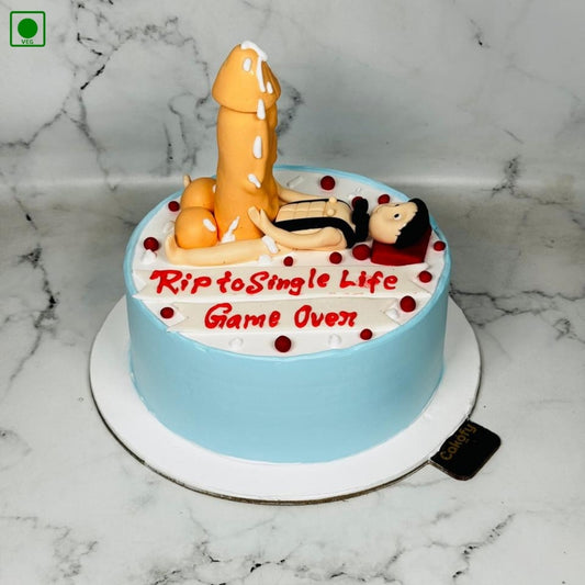 Bachelorhood Ends Party Theme Cake – Gurgaon & Delhi NCR | Cakofy