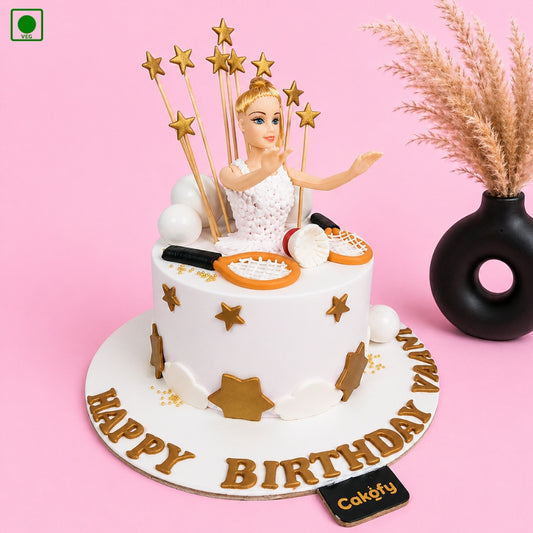 Badminton Girl Birthday Cake - Gurgaon & Delhi NCR | Cakofy