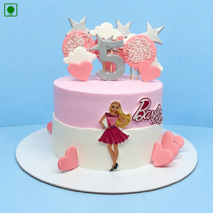 Barbie Love Theme Cake – Gurgaon, Delhi & Noida