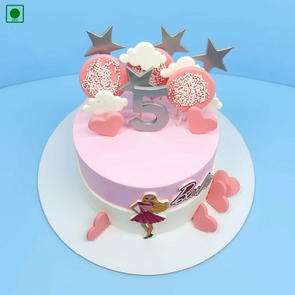Barbie Love Theme Cake – Gurgaon, Delhi & Noida