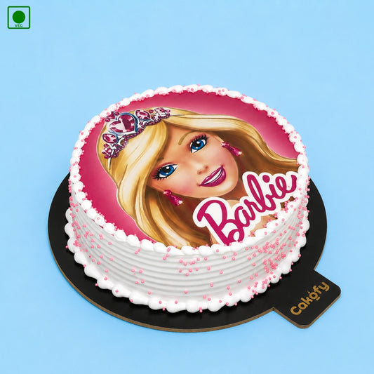 Barbie Theme Poster Cake - Gurgaon, Delhi & Noida