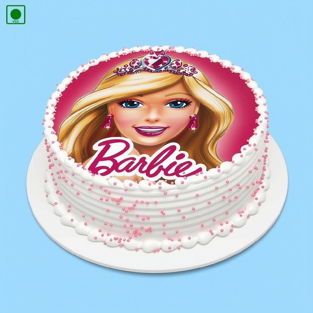 Barbie Theme Poster Cake - Gurgaon, Delhi & Noida