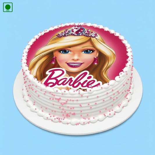 Barbie Theme Poster Cake - Gurgaon, Delhi & Noida