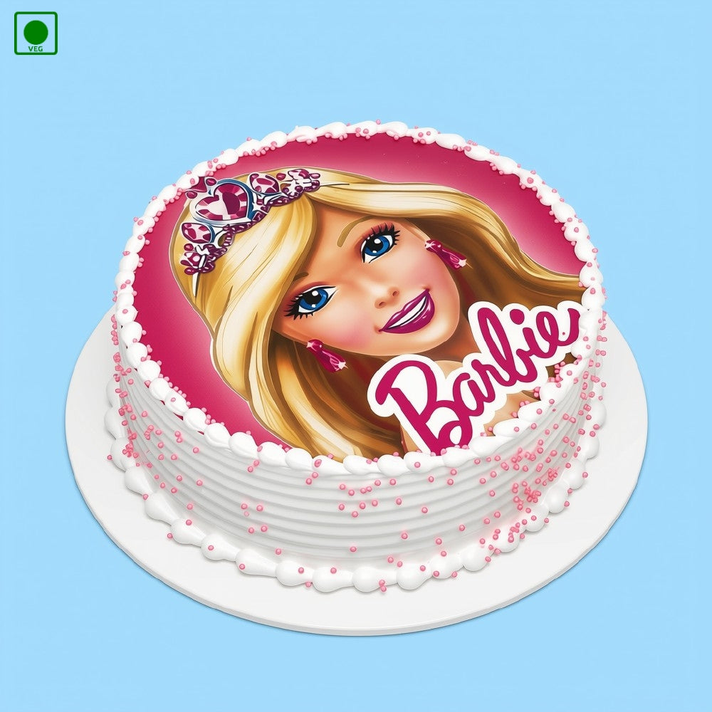 Barbie Theme Poster Cake - Gurgaon, Delhi & Noida