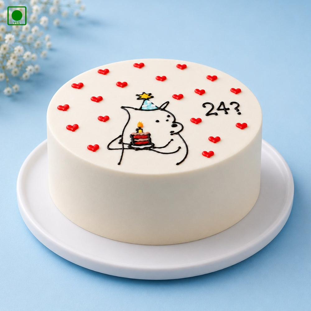 Bear Cartoon Cake - Gurgaon, Delhi & Noida