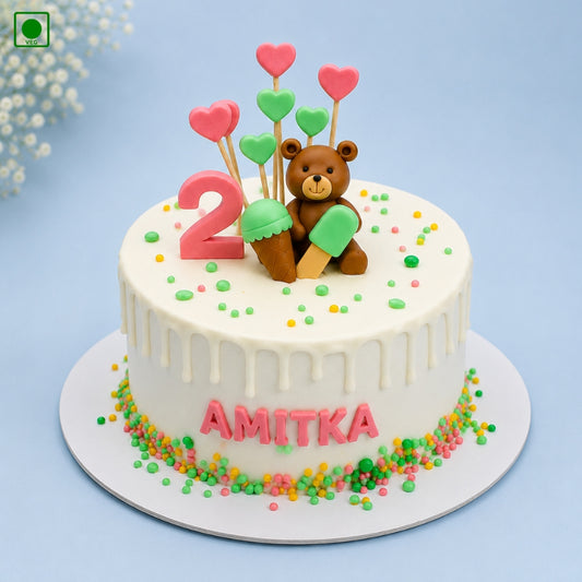 Bear Teddy Kids Cake - Gurgaon, Delhi & Noida