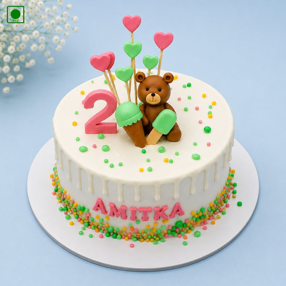 Bear Teddy Kids Cake - Gurgaon, Delhi & Noida