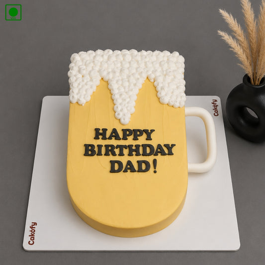 Beer Mug Shaped Cake - Gurgaon, Delhi & Noida