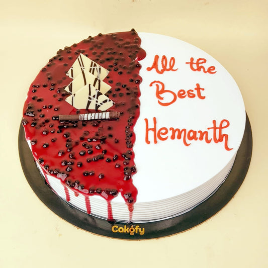 Berry Drip White Cream Designer Cake - Gurgaon & Delhi NCR | Cakofy