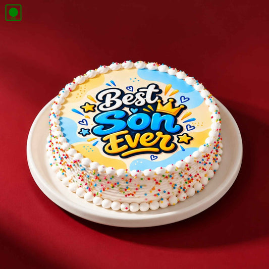Best Son Ever Photo Cake - Gurgaon, Delhi & Noida