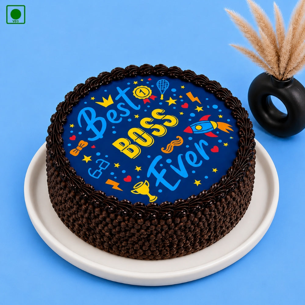 Best Boss Ever Choco Chips Cake - Gurgaon, Delhi & Noida